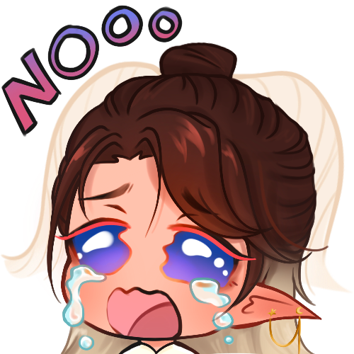 Behamot-Emote mit traurigem Blick