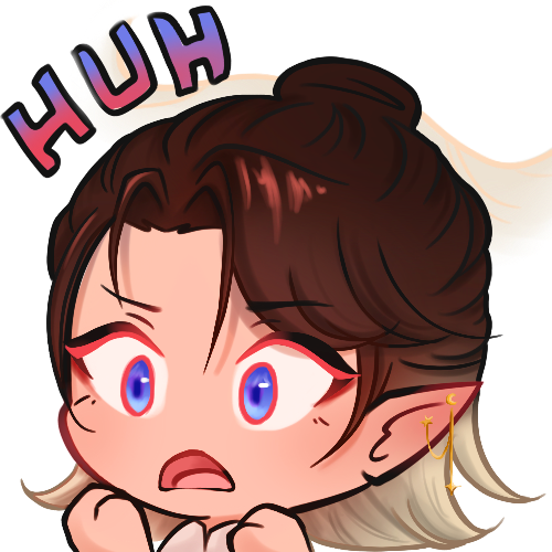 Behamot-Emote mit verwundertem Gesichtsausdruck