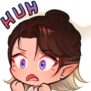 Behamot-Emote mit verwundertem Gesichtsausdruck